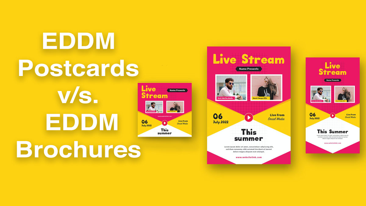 EDDM Postcards vs EDDM Brochures